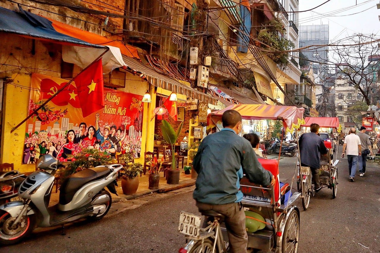 ベトナムの街並みの画像