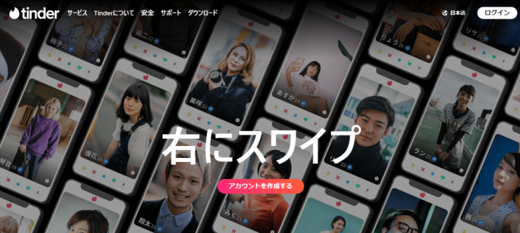 Tinder、ティンダー説明画像